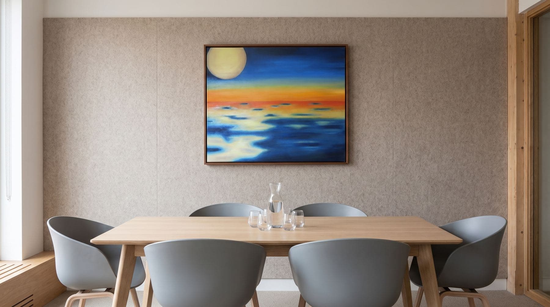Sitzungszimmer mit Gemälde 7 von Monika Schweiter-Pezzola